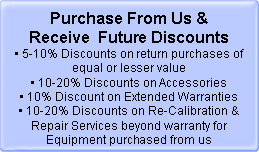 When purchasing from AAATesters you will be eligible for Future Discounts