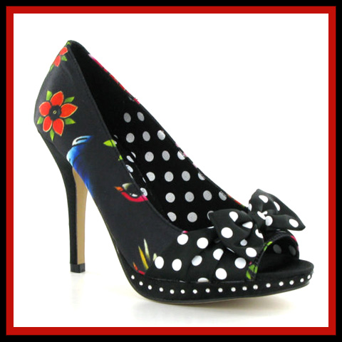 Iron Fist Muerte Punk Platforms High Heels Skull Roses  